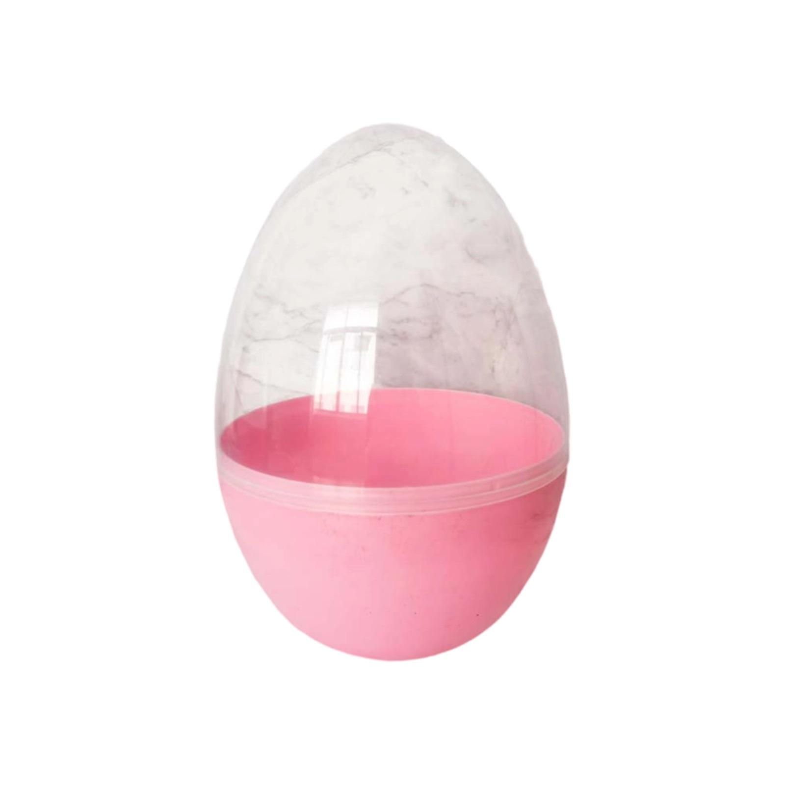 

Easter Egg Shaped Plastic Storage Box - Stackable Organizer Containers For Candy, Toys, Crafts, And Holiday Decor