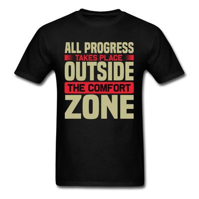 Motivationsshirt Jeder Fortschritt findet statt Motivations-T-Shirt Größe S-6XL