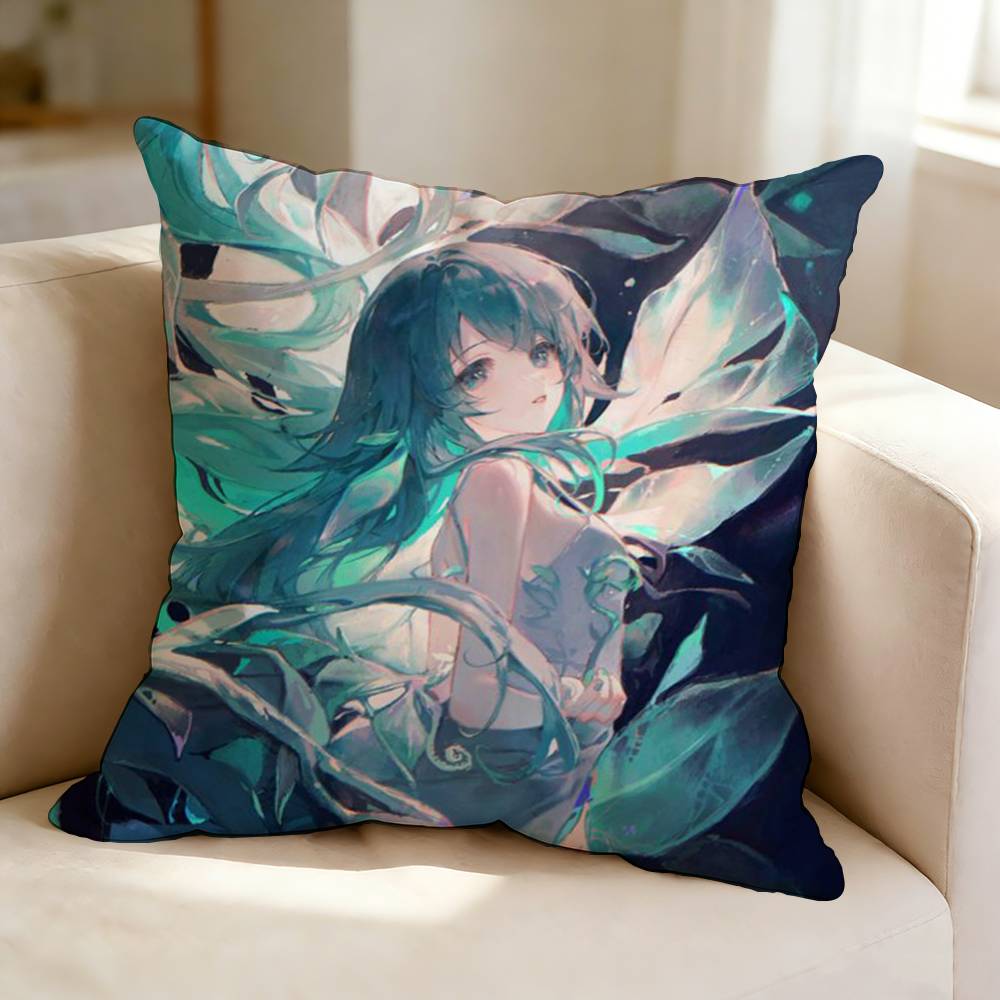 Visual Novel SSaya No UUta Cute SSaya Pillow Case Square DoubleSided Sofa Cushion Cover Bedroom Bedside Pillow