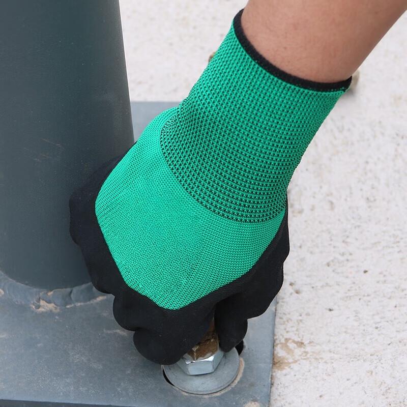 Duijiu Rubber Foam Dipped Work Gloves