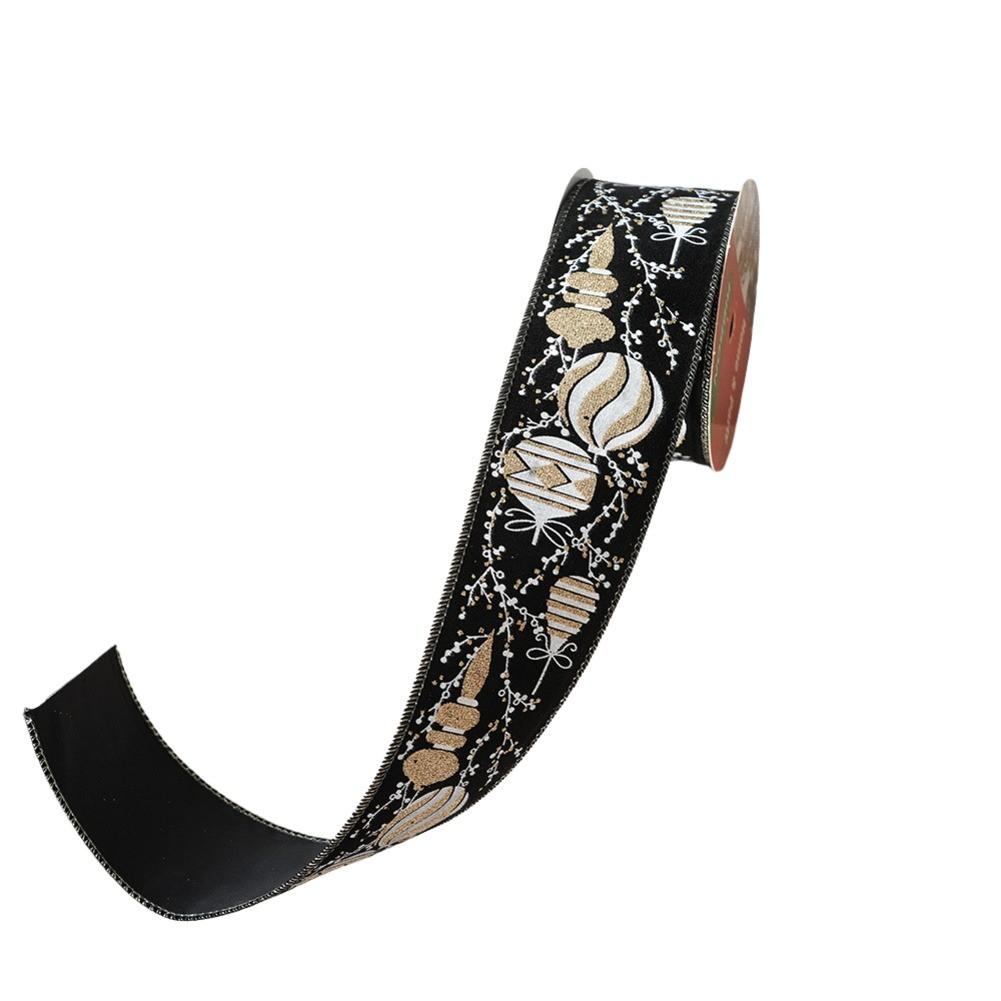 

Креативные проекты Рождественская лента Бархатная лента Проволочная лента Разнообразные узоры Black