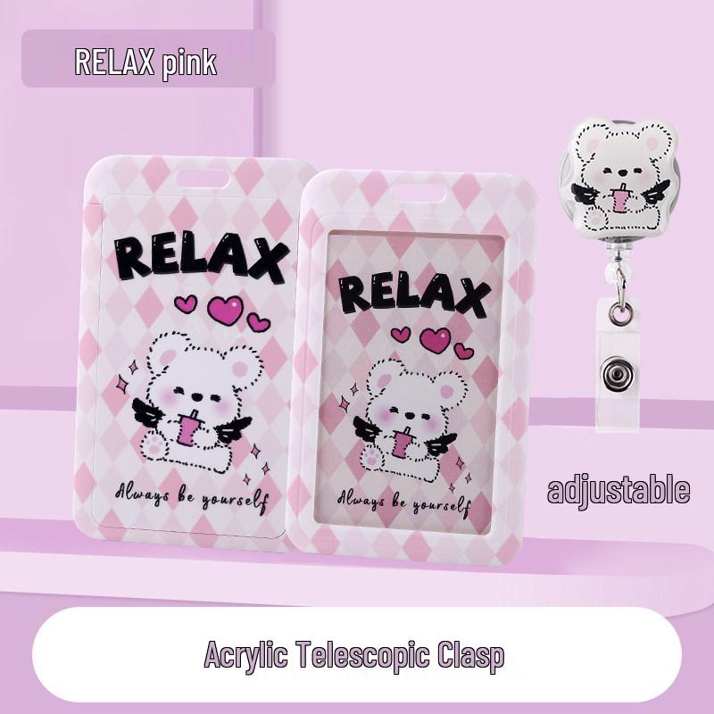 Cartoon Custom Printed Retractable Acrylic Epoxy ID Badge Holder Lanyard