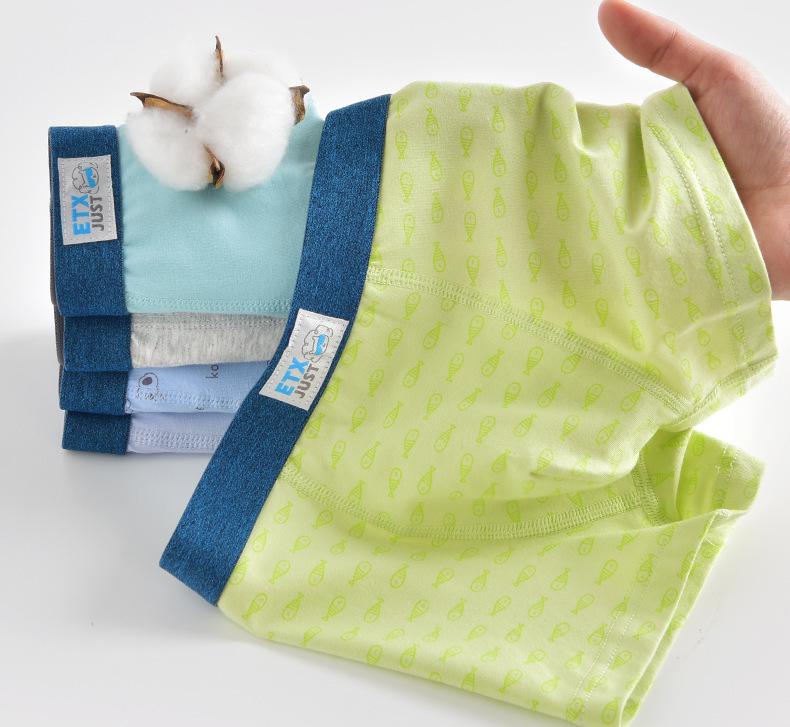 ETX JUST Boys' Boxer Briefs: Flat-Legged, Medium & Large Toddler, Child Development Period, Four-Legged Pants.