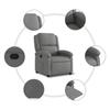 Relaxation Armchair Fabric Dark Grey