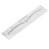 10 stuks Wegwerp Permanente Wenkbrauw Meetliniaal Sticker Tattoo Vormgever Stencil Make-up Tool