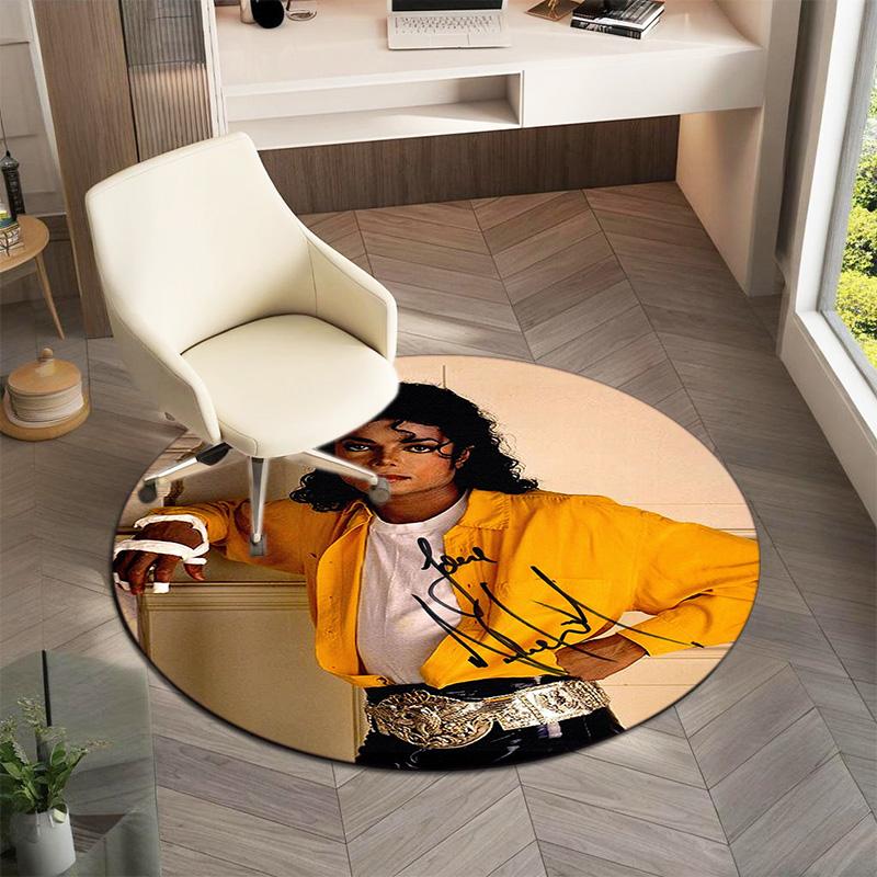 Renowned American Grammy Award Winning Singer Michael Jackson's Circular Carpet Is Soft, Home, Bedroom, Door Mat Decoration, and Non Slip Carpet F1