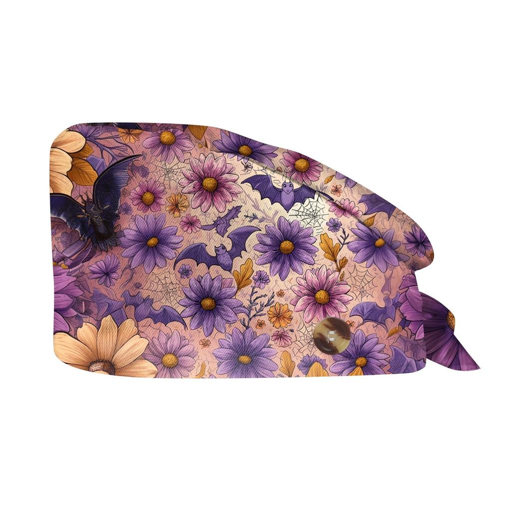 Fashion Halloween Print Work Hat Casual Wash Hat Bag Cap