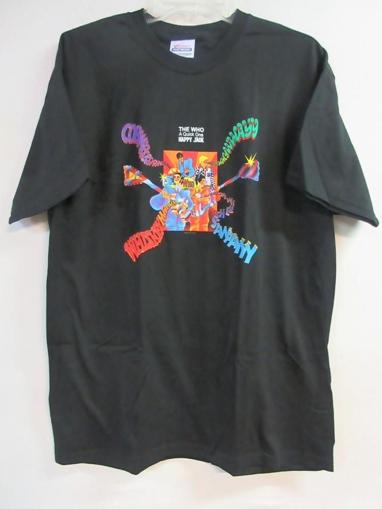 THE WHO OFFICIAL MERCH HAPPY JACK 2004 BAND CONCERT MUSIC  LARGE Unisex T-Shirt XXL