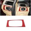Red Carbon Fiber Headlight Switch Panel Trim Sticker For BMW 3 Series E90 05-12