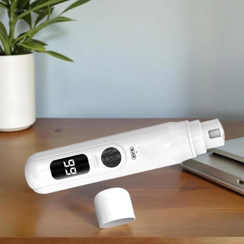 Neue USB-Aufladung Elektrische Hunde-Nagelschere LED-Licht Polierscheibe Hunde-Nagelschleifer Haustier-Nagelpflege Katzenpfotenpflege