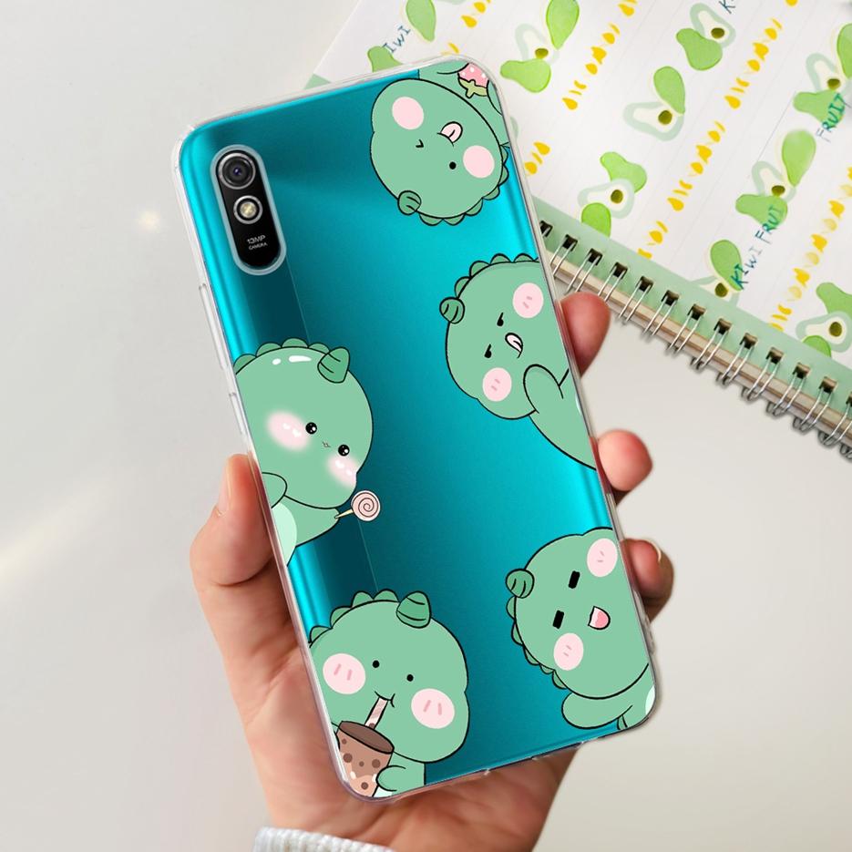 For Xiaomi Redmi 9A Case Redmi 9AT Stylish Painted Cover Clear Silicone Phone Case For Xiaomi Redmi 9A Sport Redmi9A T Soft Bags
