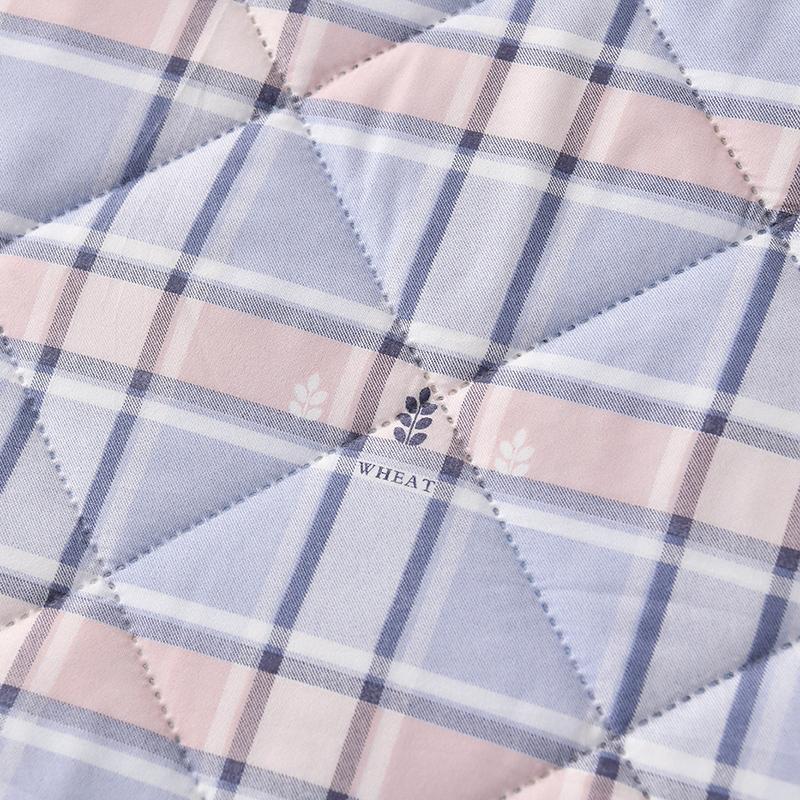 Bonenjoy Soft Quilt Plaid Style Duvet Quilted Summer Blanket Adults Kids Room Comforter edredones Home Bedspread (No Pillowcase)