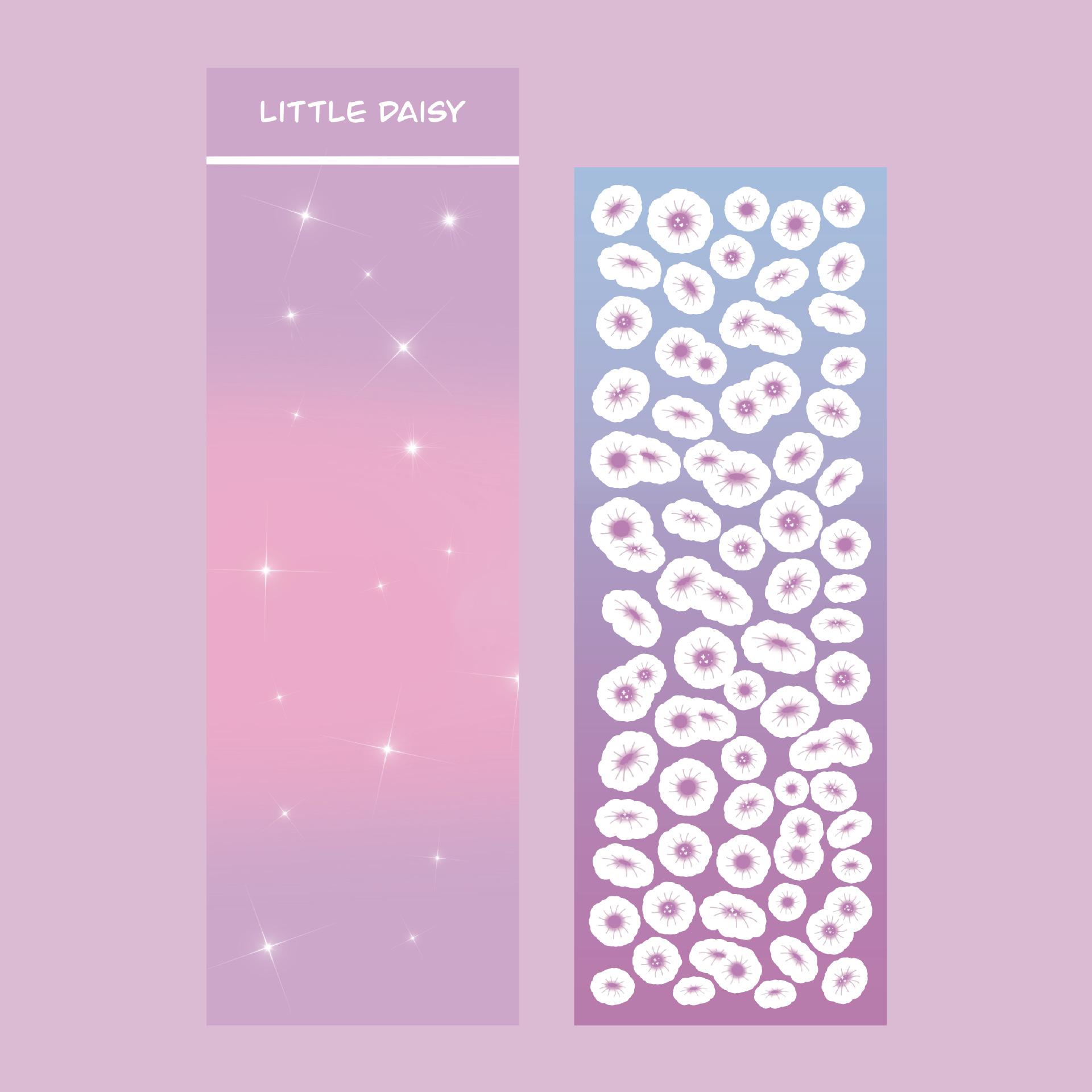 Наклейка с ромашкой в корейском мультфильме gooka hand account DIY декоративная наклейка — фото 4