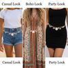 Boho Shell Starfish Conch Belly Chain for Women Sexy Imitation Pearl Gold Color Waist Chain Summer Beach Body Jewelry Belt Gift