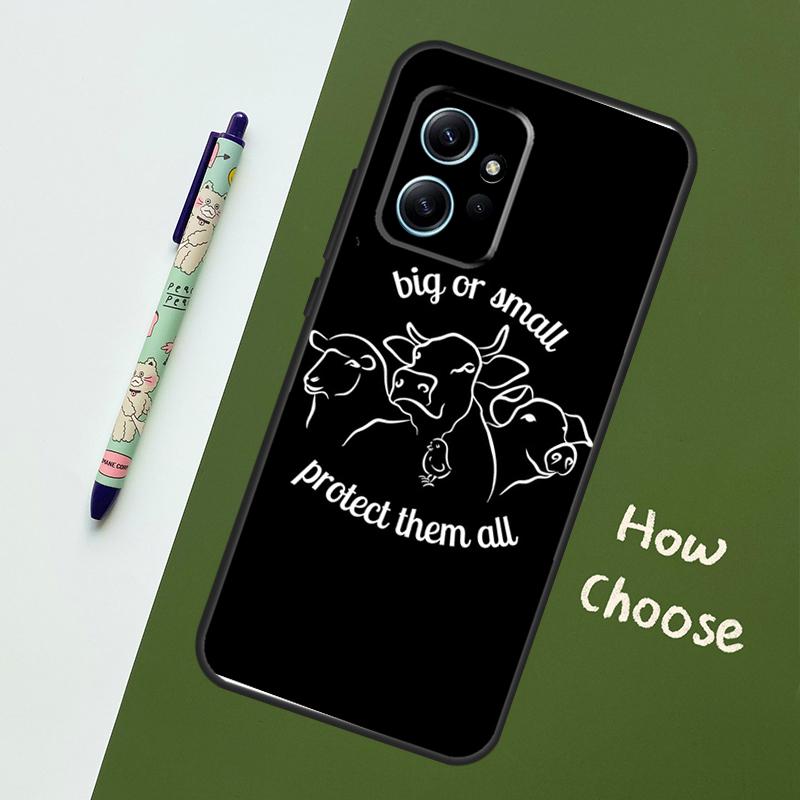 Vegan Inspiration Case For Xiaomi Redmi Note 13 11 9 10 12 14 Pro 11S Cover For Redmi 15 14C 10C 13C 12C 15C