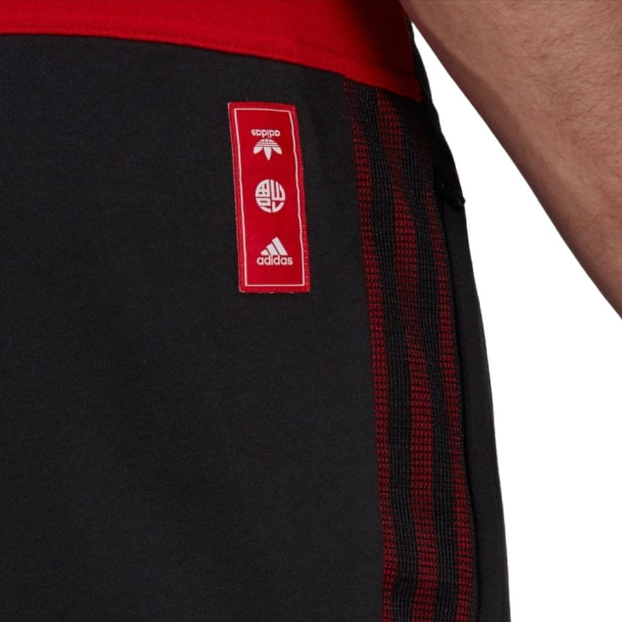 Adidas Bayern Munich Black Knitted Sweatpants Men's Black Moderate Skinny Pants GK8630