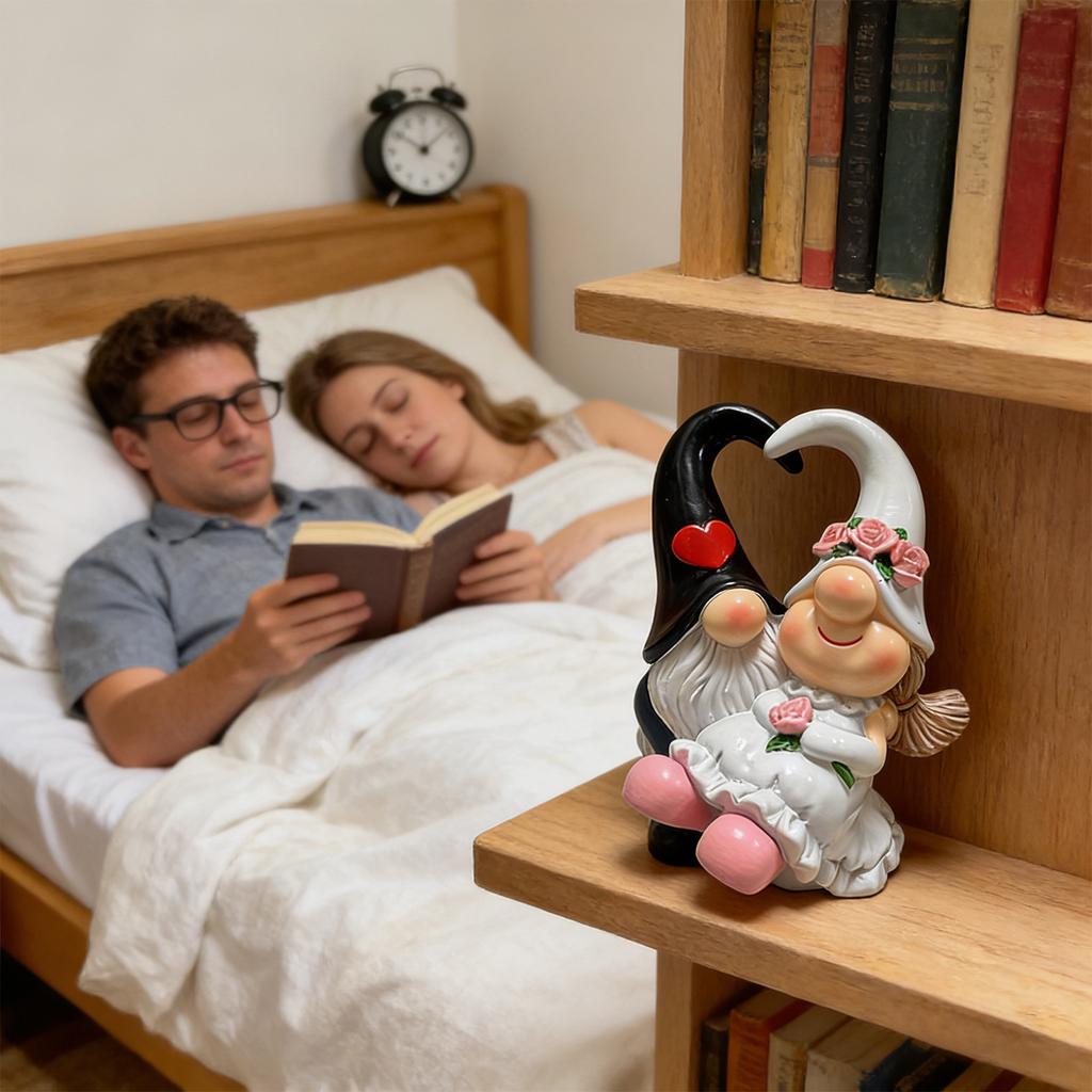 Valentine's Day Gnome Statue Home Decor Table Ornament Sweet Valentine's Day Gift For Lovers