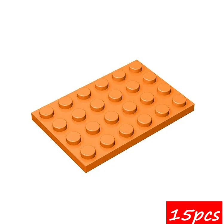 15PCS Compatible Assembles Particles 3032 4x6 DIY Building Blocks Thin Figures Bricks Assembly Educational Toys For Kids Gifts