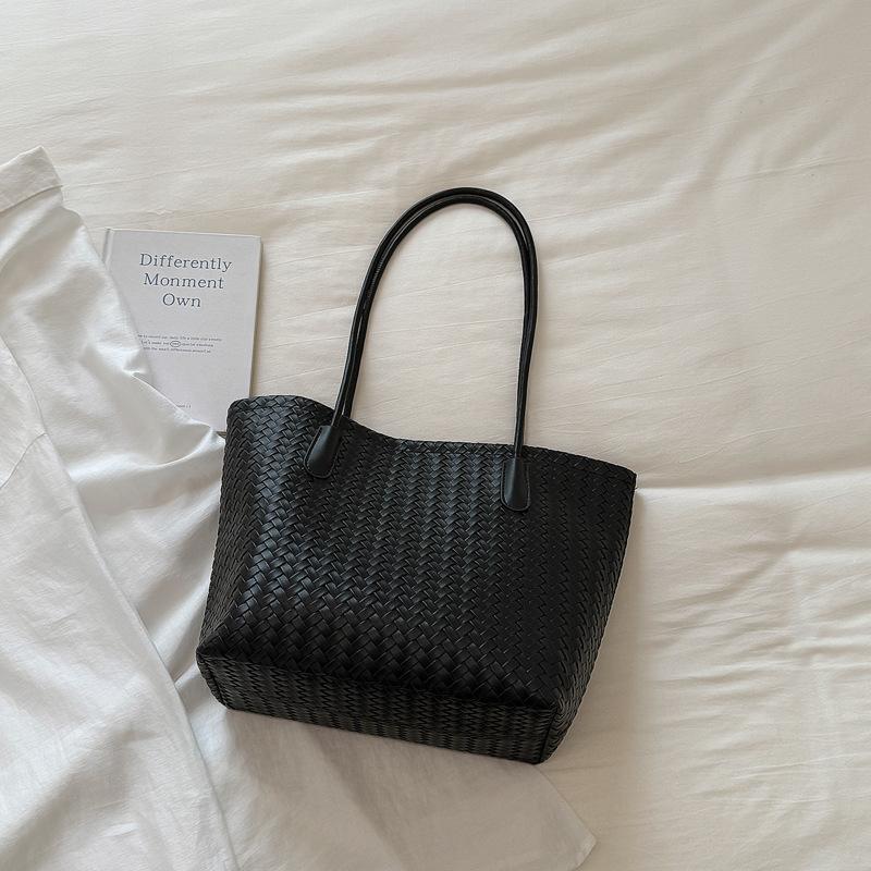 Tote Bag - Retro Woven Shoulder Bag - Hand-held Underarm Bag
