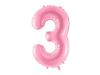 Foil Balloon Number 3, 86Cm, Pink
