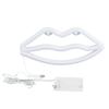 USB or Battery Powered LED Neon Sign Lip Shaped LED Light Romantic Neon Wall Sign  Home Decoration