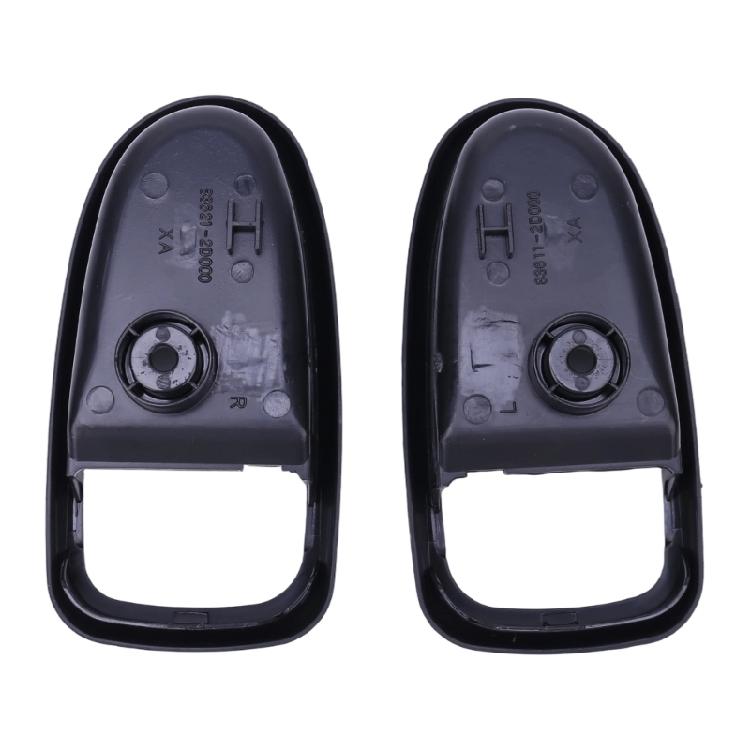 Recessed Interior Door Handle Surround Trim, Black Engineering Plastic for Worn or Damaged Frame Replacement Task 82611-2D000 82621-2D000