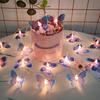1pc 10/20 LED Blue Purple Butterfly Fairy Lights Indoor Hanging Decorative Lamp Battery Powered For Home Party Festival Decor