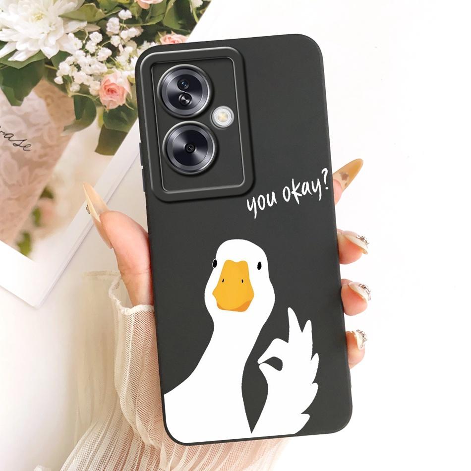 For OPPO A79 5G Cute Cat Flower Cartoon Phone Case For Oppo A79 CPH2553 CPH2557 Shockproof Soft Silicone Covers Bumper