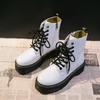 New Women Motorcycle Boots Casual Shoes Woman Leather Minimalist Classic Punk Female Goth Shoes Platform Boots Women Botas Mujer