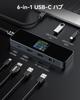 DOCKCASE macbook hub s HD HDMI 5Gbps data PD100W rychle kompatibilní s displejem 6v1, port 4K@60Hz, vysokorychlostní přenos, nabíjení, MacBook, iPad,