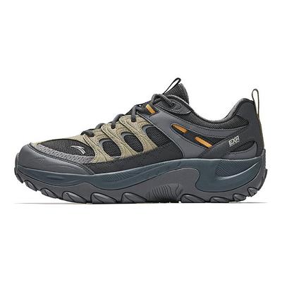 Abriebfest Atmungsaktiv Rückfedernd Niedrig geschnitten Freizeit Laufschuhe Herren Burggrau Olivbraun 912515581-4