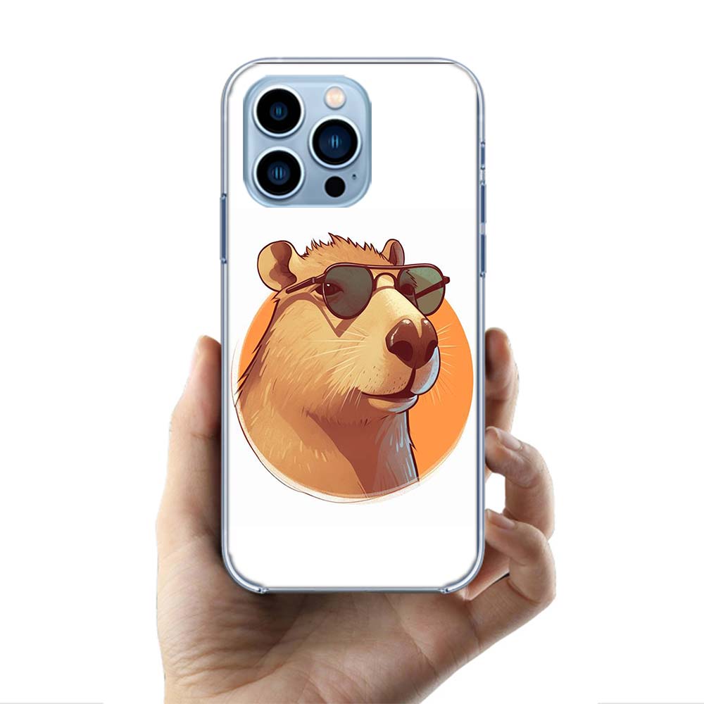 

Cute Cartoon Capybara Cases Phone Case For Iphone 17E 16E 17 Air 16 Pro Max 15 Pro 14 Plus 11 13 12 Mini Cover Cases Compatible iPhone 13 Pro