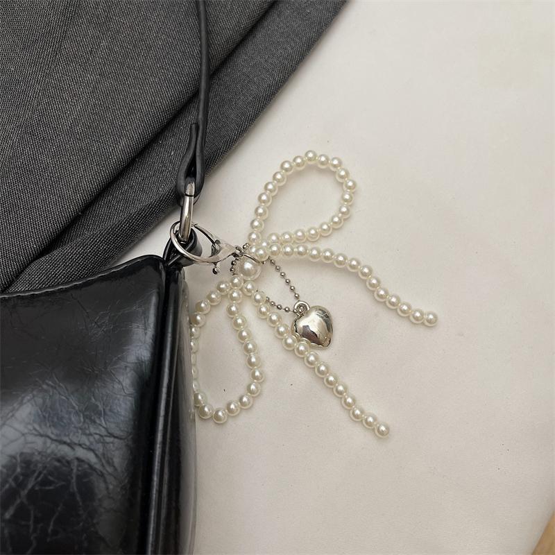 Schultertaschen Schleife Designer Handtaschen Anhänger senden Mode PU Handtaschen Reißverschluss Pendeltasche Achseltasche für Damen