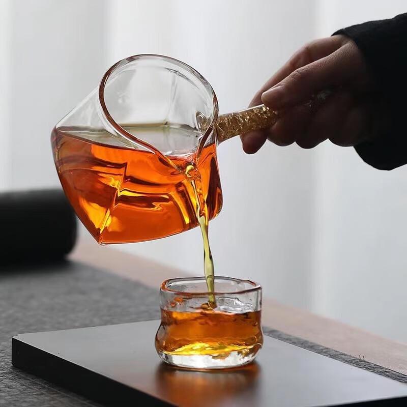 Hexagonal Glass Gongdaobei Tea Pitcher