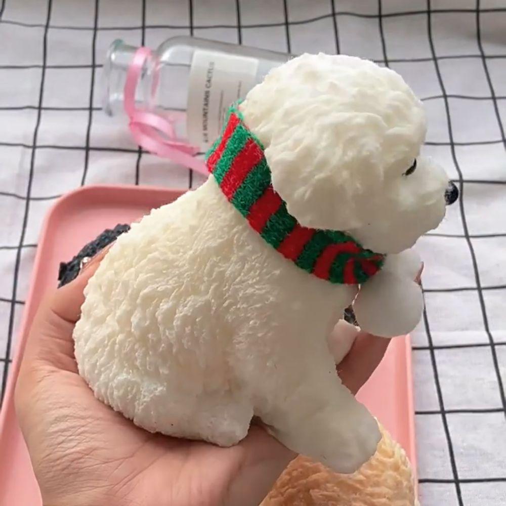 Animal Simulation Dog Squeeze Toys Cartoon Dog Fidget Toy Big Dog Doll Squeeze Toy  Mini Ornaments