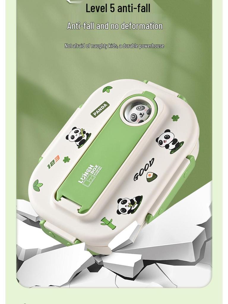 316 Stainless Steel Cartoon Lunch Box for Kids - Microwave-safe Bento for School, Dorm, or To-Go Meals