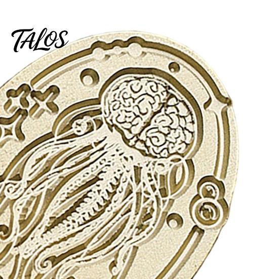 Suprimentos para Selagem com Cera Cabeça de Carimbo Gótico, Carimbo de Latão com Padrão de Caveira e Morcego Retrô, Estilo Punk para Decoração de Cartas Vintage