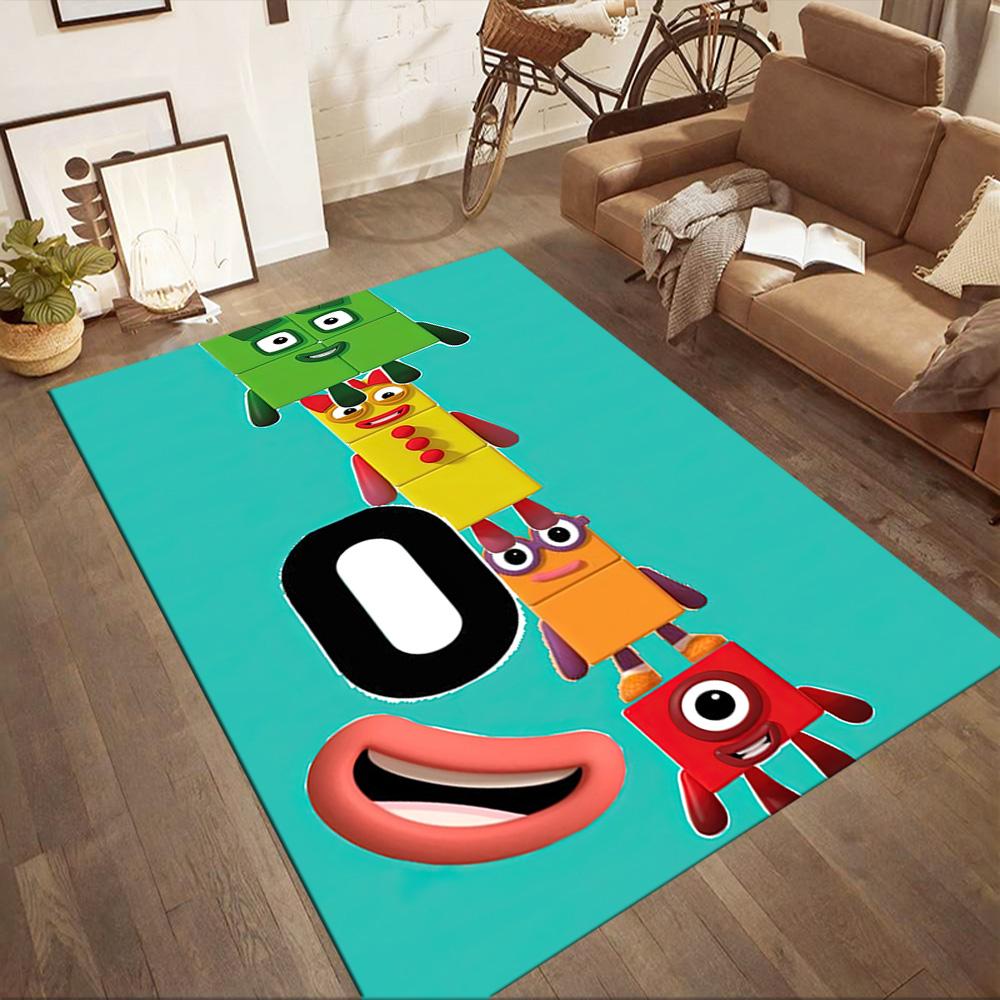 Numberblocks Floor Rug Office Rug Suitable for Hallway Decorate room Playrooms Kitchen Antislip Carpet Anime Office Decor