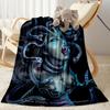 Gothic Style Blanket Soft & Cozy Great for Bed Chair Livingroom Four Seasons Universal Playful Design Suitable for Gifting Relatives and Friends