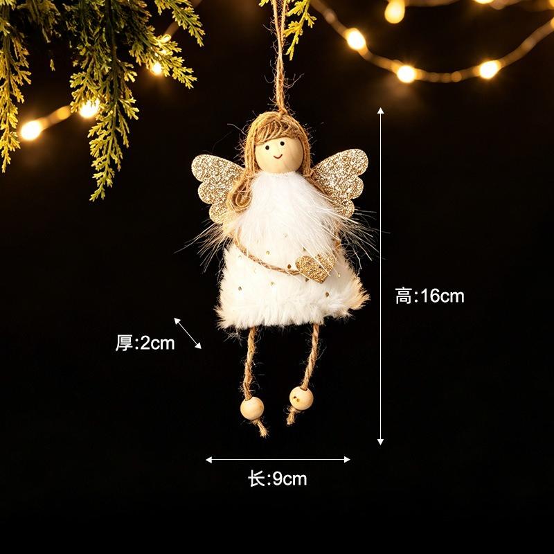 New Christmas decorative sequins pentagram Santa Claus pendant home Christmas tree decoration pendant