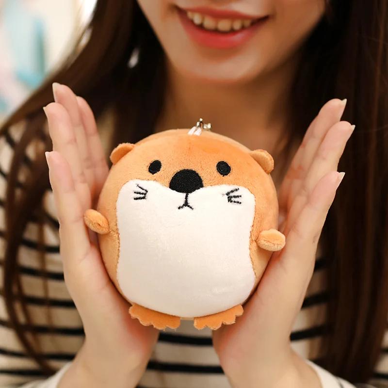 11cm Kawaii Otter Plush Toys Stuffed Appease Baby Animal Doll Pendant Christmas Birthday Party Gift Room Decor