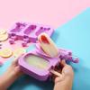 Silicone World 8/4/3 Hole Silicone Mold Silicone Ice Cream Mold Popsicle Molds DIY Ice Cream Mould Ice Pop Maker Mould Ice Tray