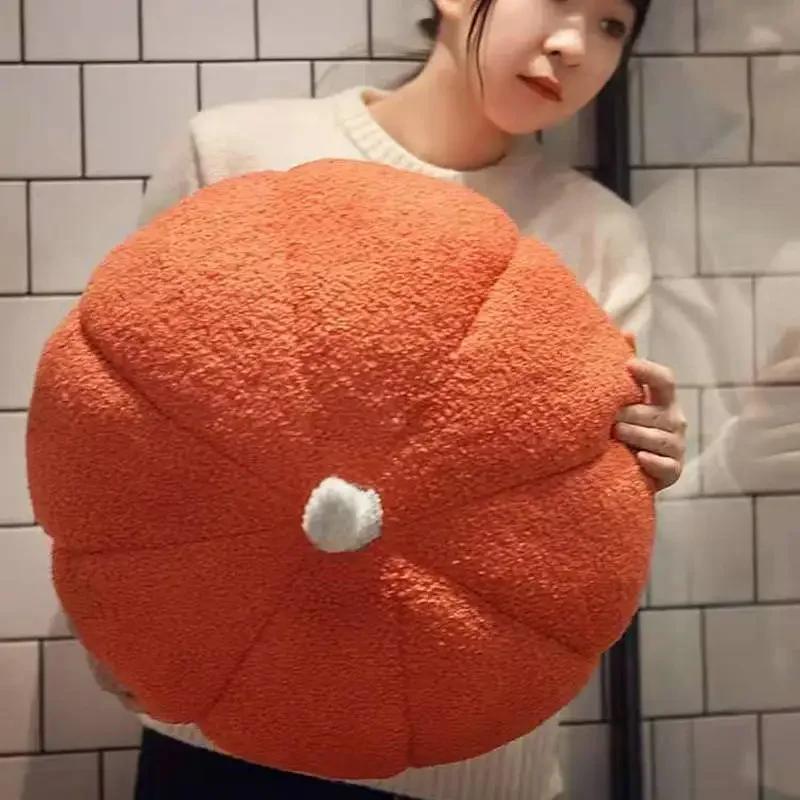 Cute Pumpkin Plush Toy Halloween Decorative Stuffed Creative Cushion Couch Sleeping Pillow Soft Comfortable Kids Baby Gift