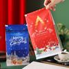 50Pcs Christmas New Year Toast Bread Cake Crimping Wire Sealing Kraft Paper Bags Slice Baking Packaging