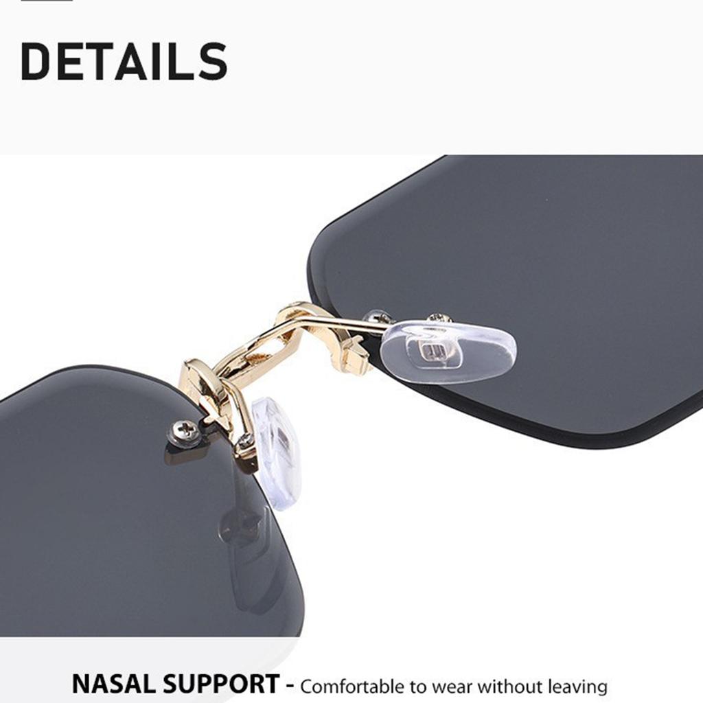 New Trendy Frameless Fashionable Glasses for Men, Beveled-cut Glasses for Women, Personalized Glasses