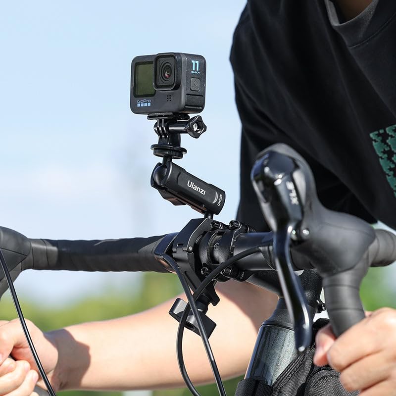 Ulanzi C018GBB1 Handlebar Clamp Mount for GoPro/Insta360 Action Cameras