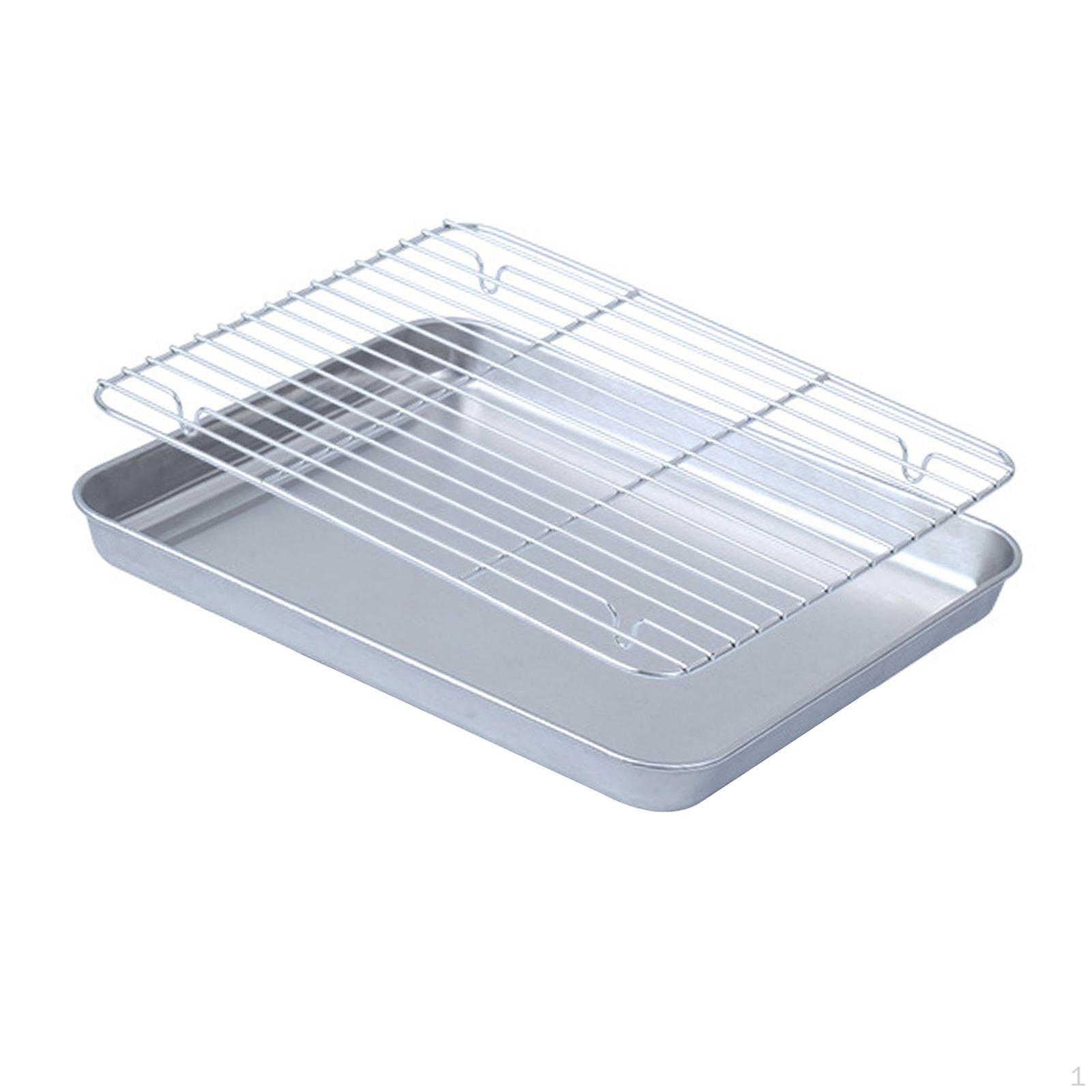 Stainless Steel Baking Pan Set for Home Use 22cmx17.5cm