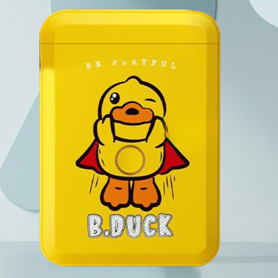 

Мини-карманный термопринтер с Bluetooth-совместимостью и 1 рулоном мини-термобумаги Перезаряжаемый портативный принтер этикеток с рисунком милой утки