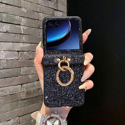 Motorola Razr50 Glitter Ring Phone Case - Ultra-Light, Anti-Drop, Luxury Design