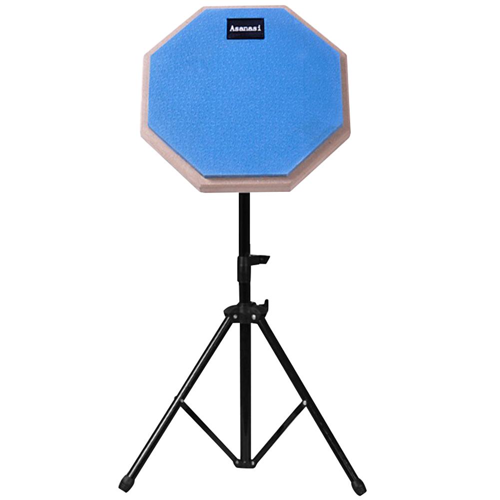 

8 Inches Drum Practice Pad with Adjustable Stand Dumb Drum for Adults and Kids Q серый